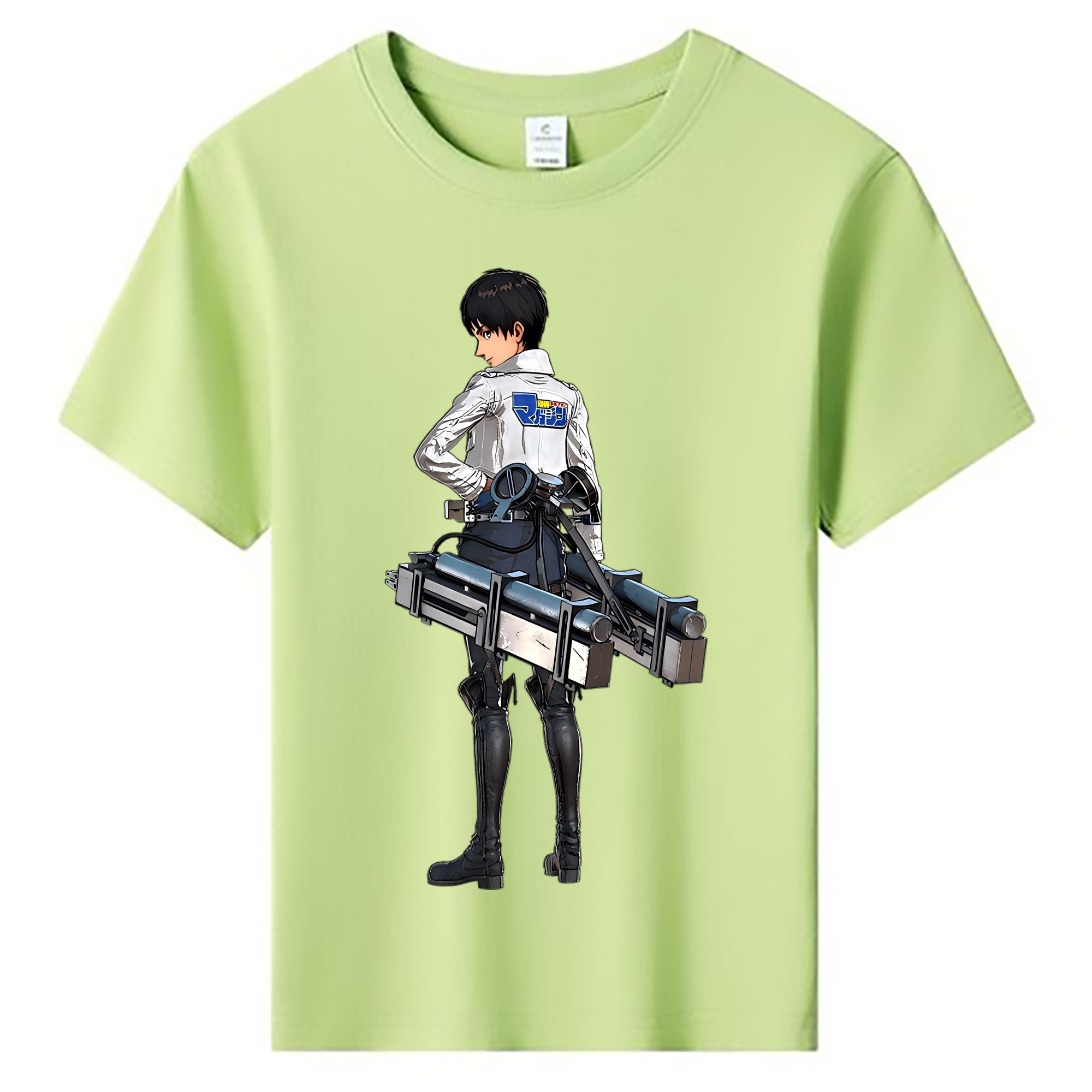 （画像用） 進撃の巨人 エレン･イェーガー Attack on Titan Eren Jäger 綿100％キッズTシャツ（フロントプリント）